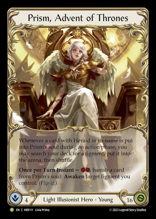 Prism, Advent of Thrones [HER111] (Promo)  Rainbow Foil | Silver Goblin