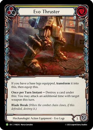 Evo Thruster (FAB210) Rainbow Foil - FaB Promos