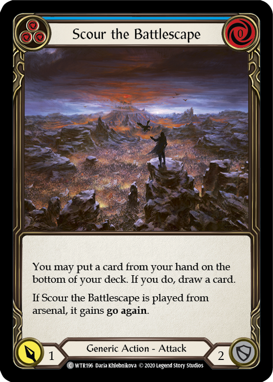 Scour the Battlescape (Blue) Unlimited Edition  (WTR196) - Welcome to Rathe