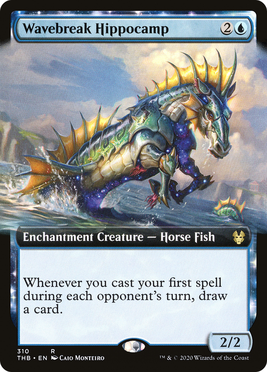 Wavebreak Hippocamp (Extended Art) [Theros Beyond Death] Foil