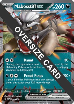 Mabosstiff ex (086) (Jumbo Card) [Scarlet & Violet: Black Star Promos] | Silver Goblin