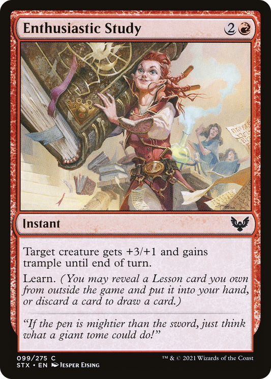 Enthusiastic Study [Strixhaven: School of Mages] Foil