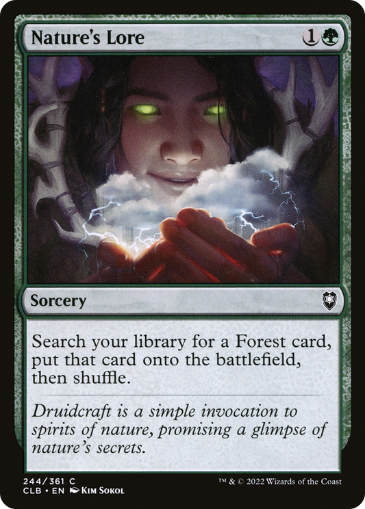 Nature's Lore [Commander Legends: Battle for Baldur's Gate] Foil