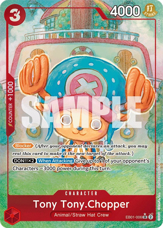 Tony Tony.Chopper (Alternate Art) Foil (EB01-006) - Extra Booster: Memorial Collection