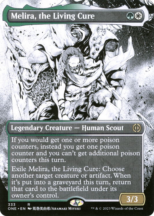 Melira, the Living Cure (Borderless Manga) [Phyrexia: All Will Be One] Foil