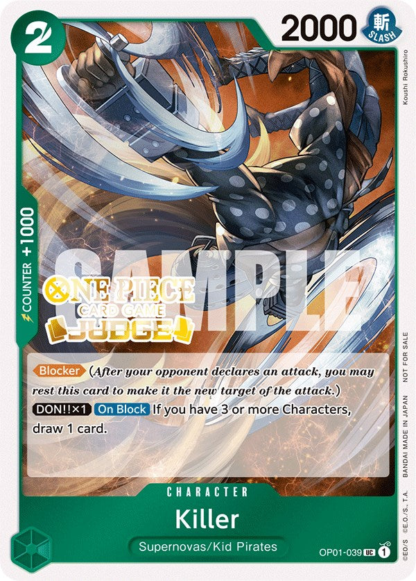 Killer (Judge Pack Vol. 3) [One Piece Promotion Cards] | Silver Goblin