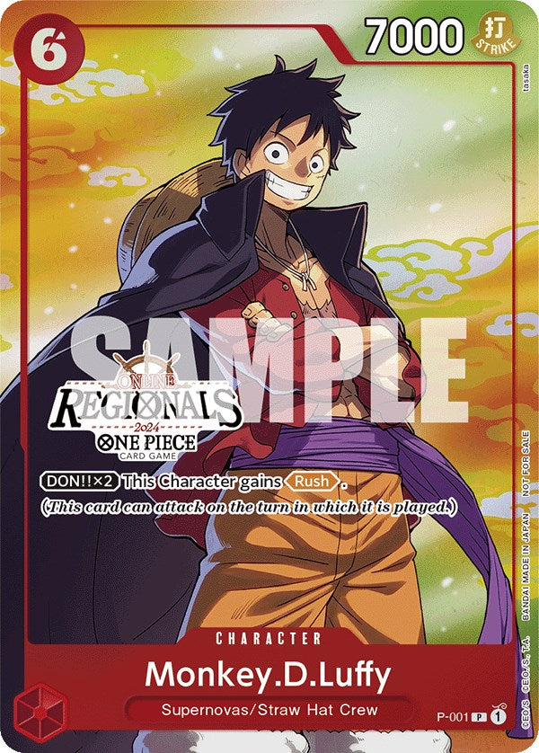 Monkey.D.Luffy (Online Regional 2024 Vol. 2) [Participant] [One Piece Promotion Cards] | Silver Goblin