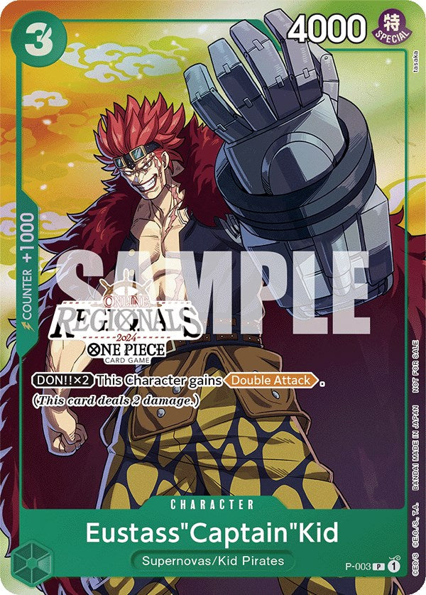 Eustass"Captain"Kid (Online Regional 2024 Vol. 2) [Participant] [One Piece Promotion Cards] | Silver Goblin