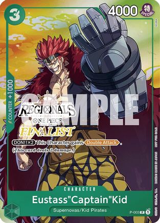 Eustass"Captain"Kid (Offline Regional 2024 Vol. 2) [Finalist] Foil (P-003) - One Piece Promotion Cards | Silver Goblin