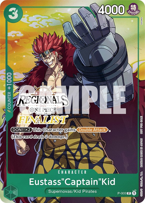 Eustass"Captain"Kid (Online Regional 2024 Vol. 2) [Finalist] [One Piece Promotion Cards] | Silver Goblin