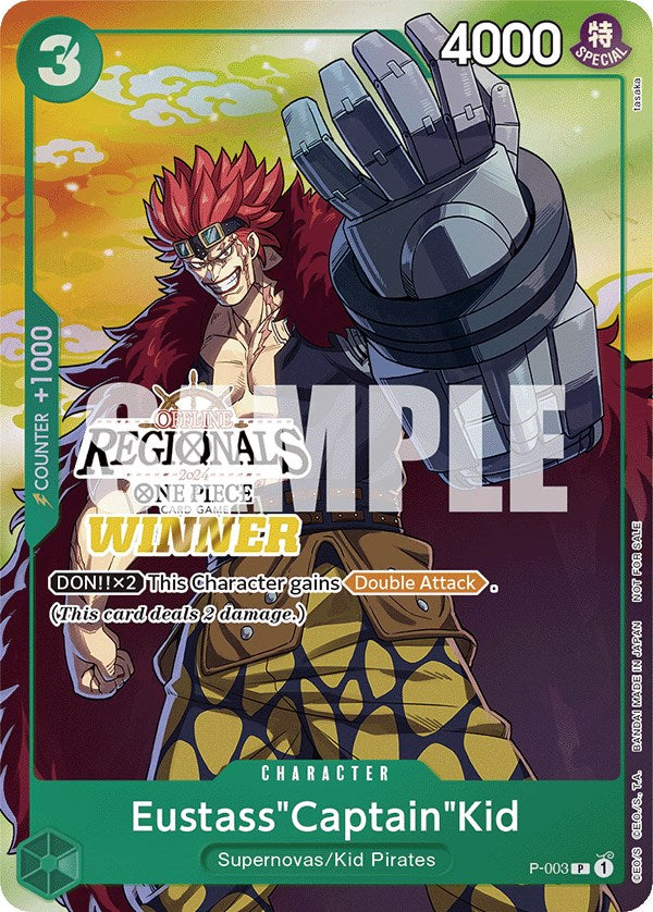 Eustass"Captain"Kid (Offline Regional 2024 Vol. 2) [Winner] [One Piece Promotion Cards] | Silver Goblin