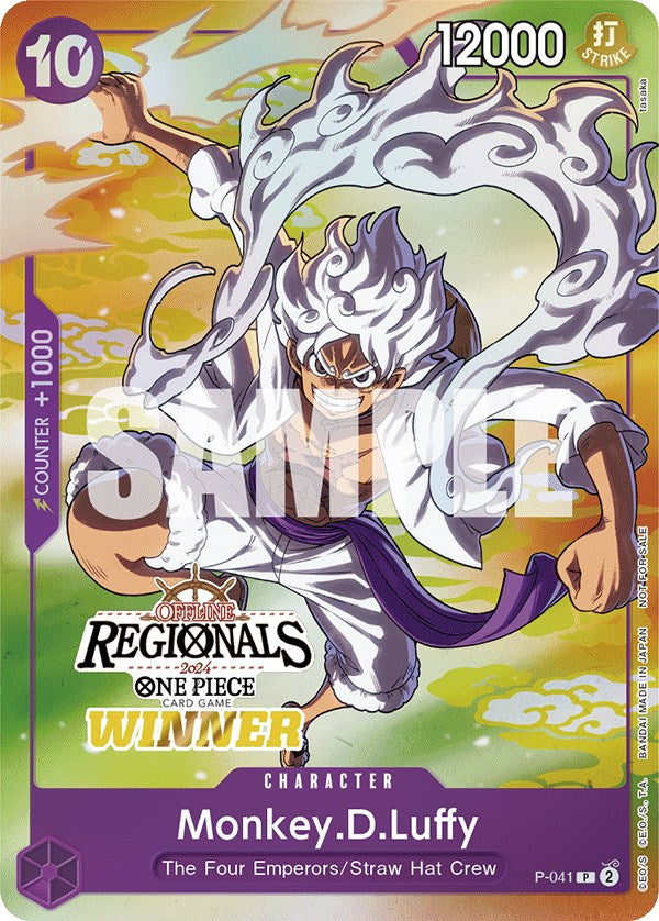 Monkey.D.Luffy (Offline Regional 2024 Vol. 2) [Winner] [One Piece Promotion Cards] | Silver Goblin