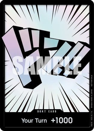 DON!! Card (3D Text) Foil - One Piece Promotion Cards | Silver Goblin