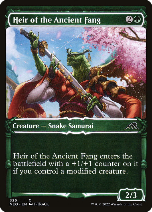Heir of the Ancient Fang (Showcase Samurai) [Kamigawa: Neon Dynasty] Foil