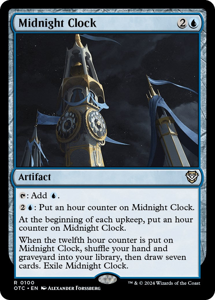 Midnight Clock [Outlaws of Thunder Junction Commander] | Silver Goblin