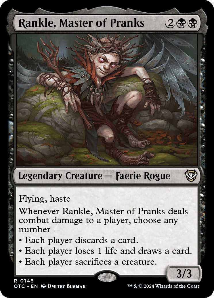 Rankle, Master of Pranks [Outlaws of Thunder Junction Commander] | Silver Goblin