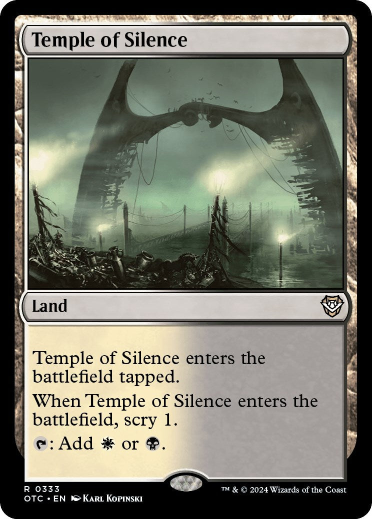 Temple of Silence [Outlaws of Thunder Junction Commander] | Silver Goblin