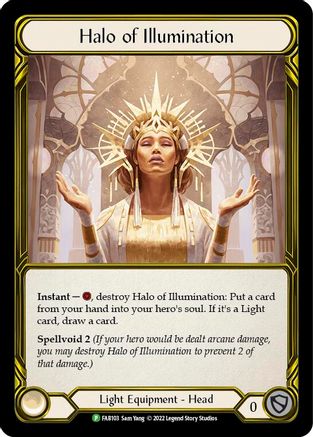 Halo of Illumination (Golden) - FAB103 (FAB103) - Flesh and Blood: Promo Cards | Silver Goblin