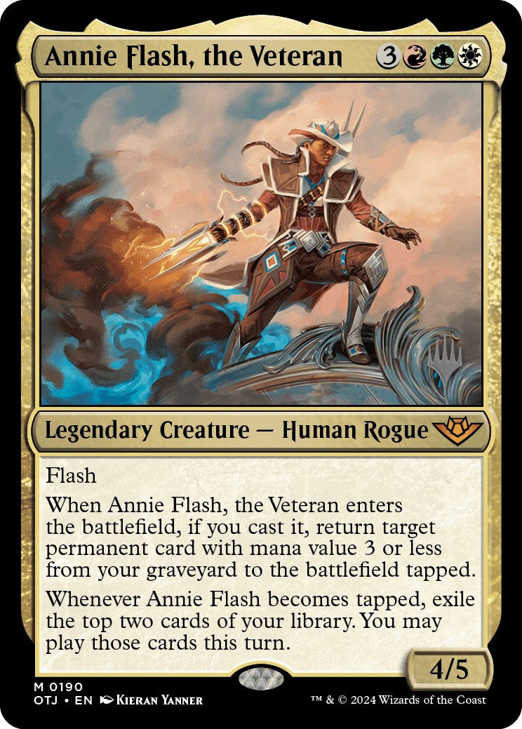 Annie Flash, the Veteran (Promo Pack) [Outlaws of Thunder Junction Promos] | Silver Goblin