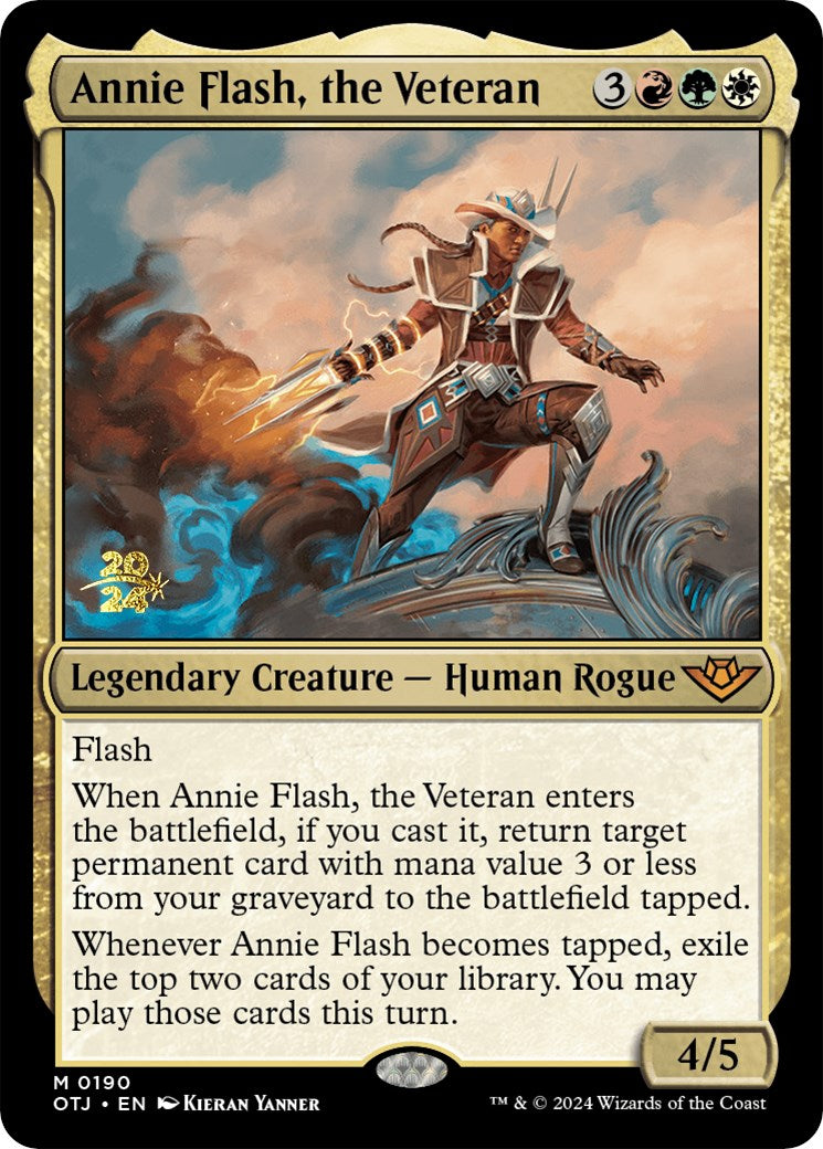 Annie Flash, the Veteran [Outlaws of Thunder Junction Prerelease Promos] | Silver Goblin