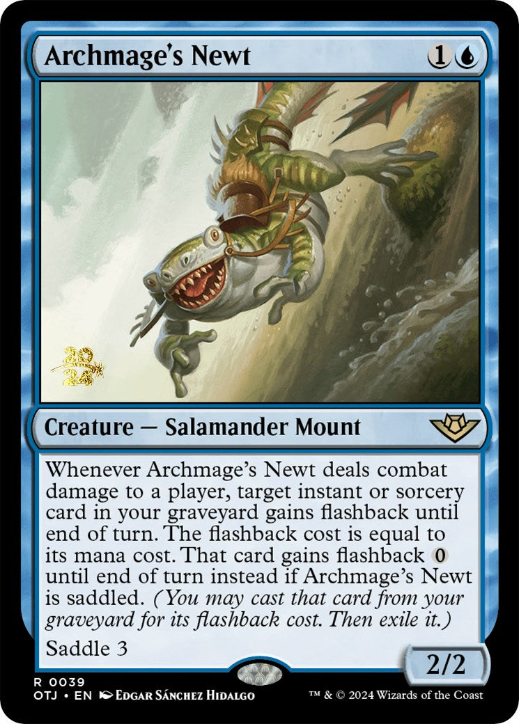 Archmage's Newt [Outlaws of Thunder Junction Prerelease Promos] | Silver Goblin