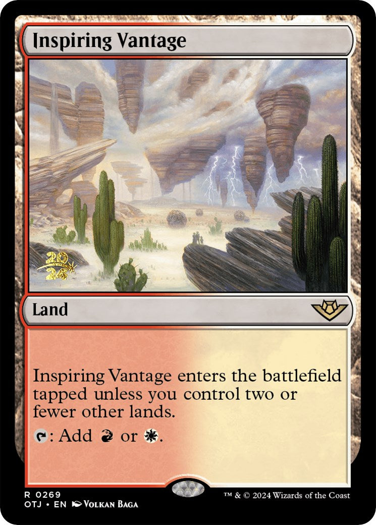 Inspiring Vantage (OTJ) [Outlaws of Thunder Junction Prerelease Promos] | Silver Goblin