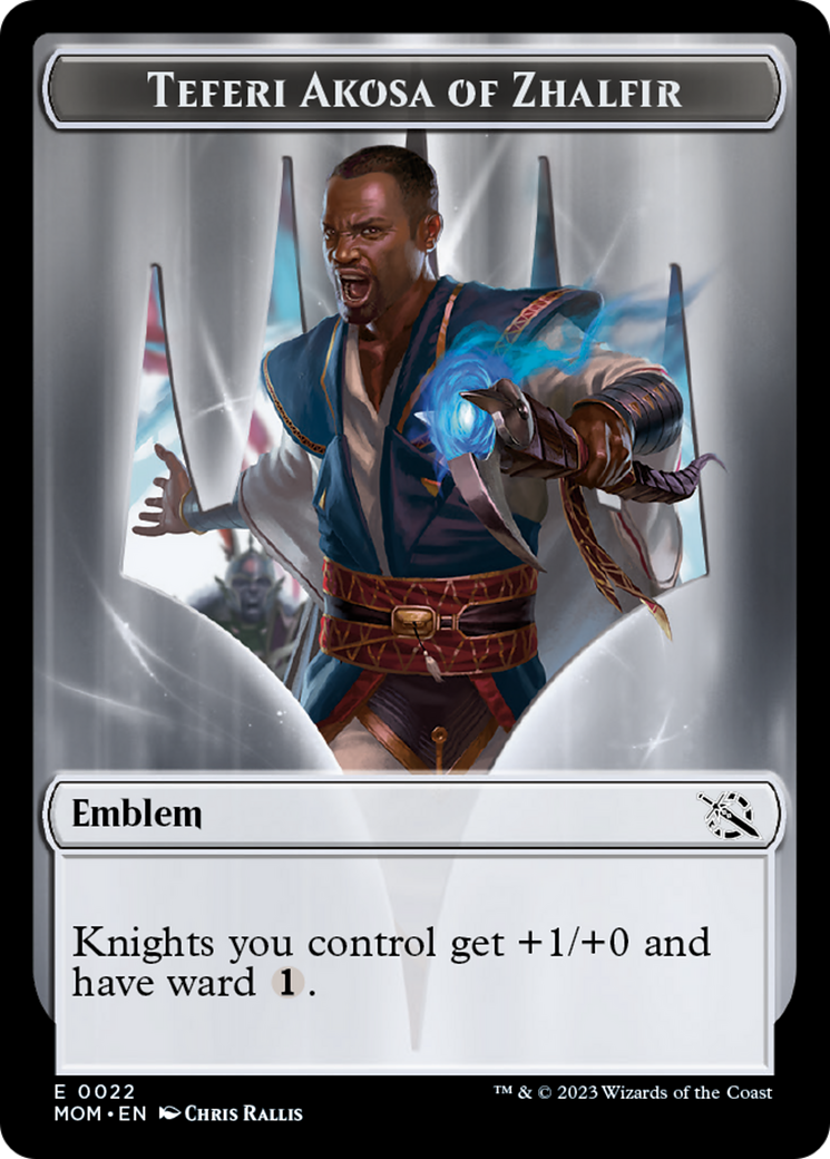 Teferi Akosa of Zhalfir Emblem [March of the Machine Tokens] | Silver Goblin