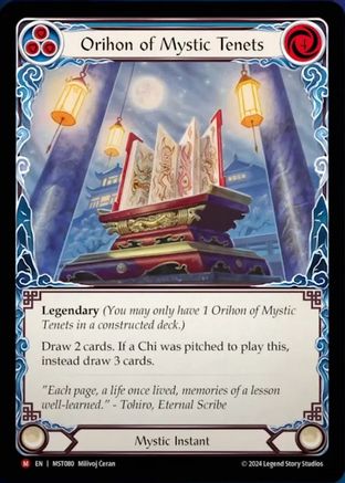 Orihon of Mystic Tenets (MST080) Rainbow Foil - Part the Mistveil