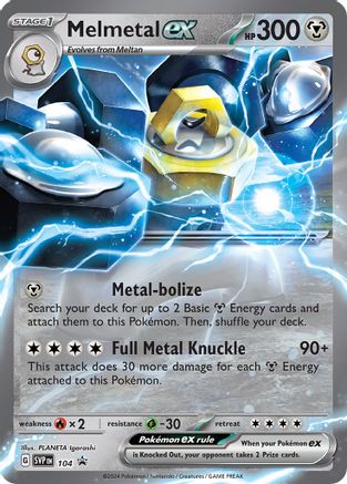 Melmetal ex - 104 (104) Holofoil - SV Scarlet & Violet Promo Cards