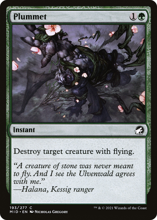 Plummet [Innistrad: Midnight Hunt] Foil