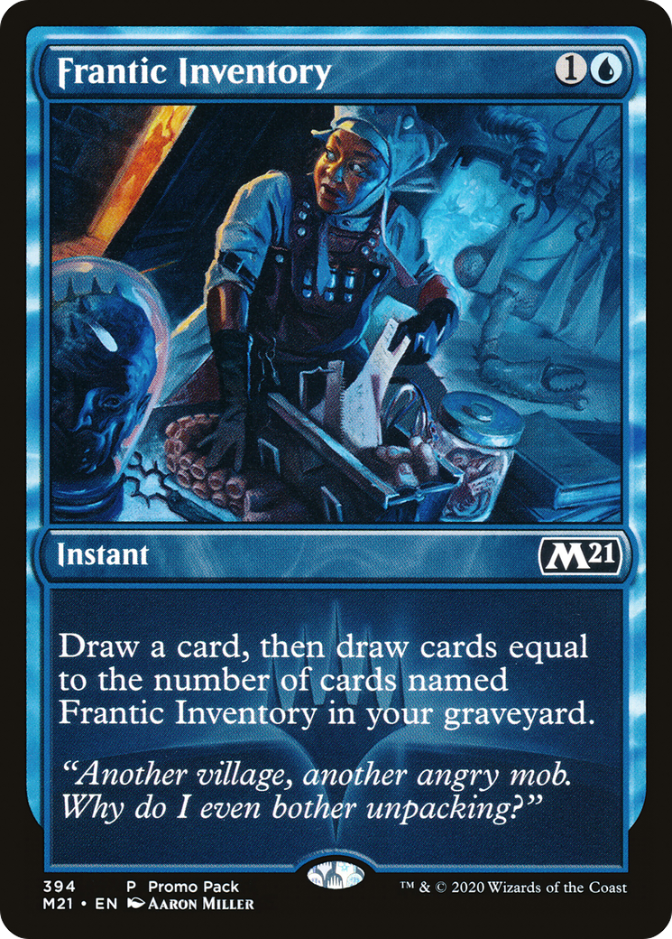 Frantic Inventory (Promo Pack) [Core Set 2021 Promos] Foil