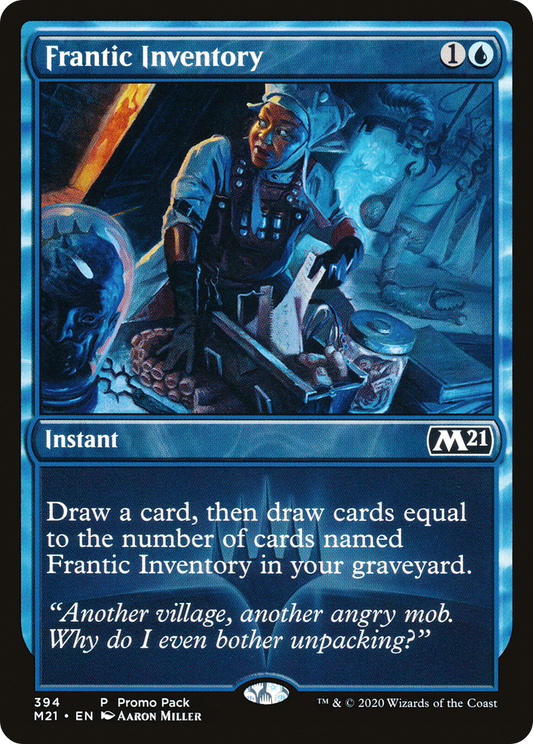 Frantic Inventory (Promo Pack) [Core Set 2021 Promos] Foil