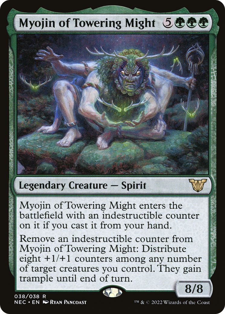 Myojin of Towering Might (038) Foil - Neon Dynasty Commander