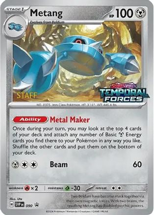 Metang - 090 (Prerelease) [Staff] (90) Holofoil - SV Scarlet & Violet Promo Cards