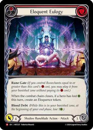 Eloquent Eulogy (MST237) Rainbow Foil - Part the Mistveil