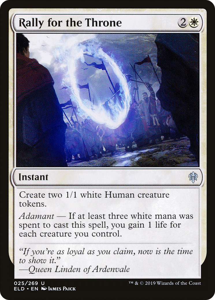 Rally for the Throne [Throne of Eldraine] Foil