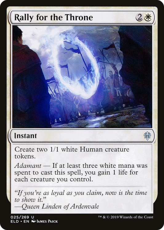 Rally for the Throne [Throne of Eldraine] Foil