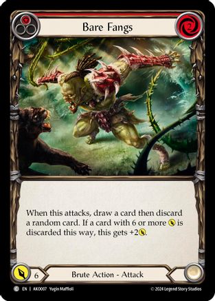 Bare Fangs (Red) (AKO007) - Armory Deck: Kayo