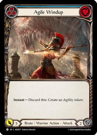 Agile Windup (Blue) (AKO017)  - Armory Deck: Kayo