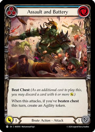 Assault and Battery (Blue) (AKO018) - Armory Deck: Kayo