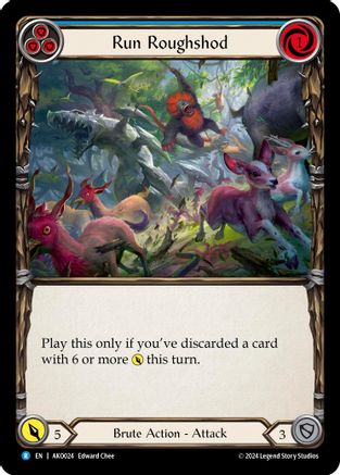 Run Roughshod (AKO024) Rainbow Foil - Armory Deck: Kayo