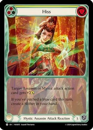 Hiss (Yellow) (NUU015) - Blitz Deck: Part the Mistveil - Nuu
