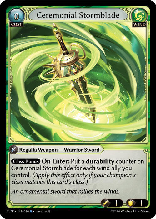 Ceremonial Stormblade (024) [Mercurial Heart] Foil