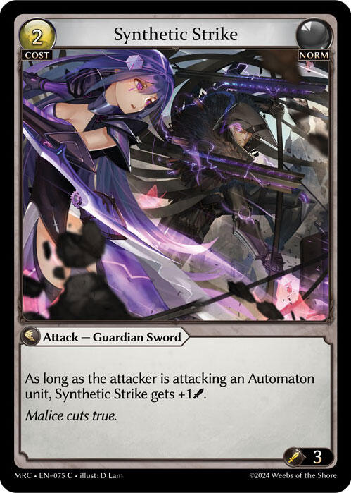Synthetic Strike (075) [Mercurial Heart] Foil
