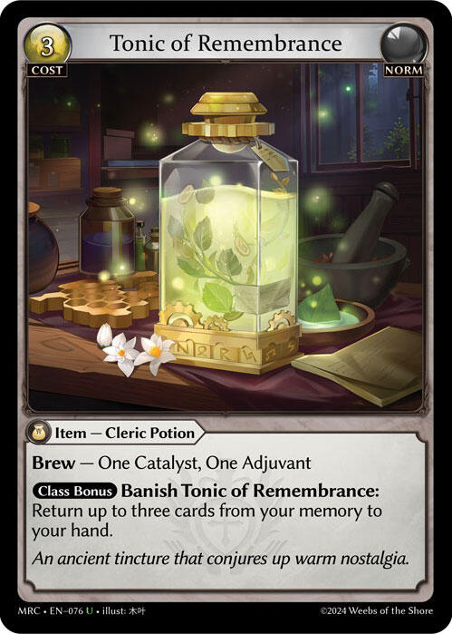 Tonic of Remembrance (076) [Mercurial Heart] | Silver Goblin