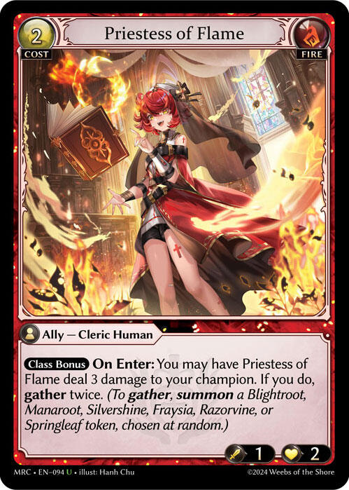Priestess of Flame (094) [Mercurial Heart] Foil