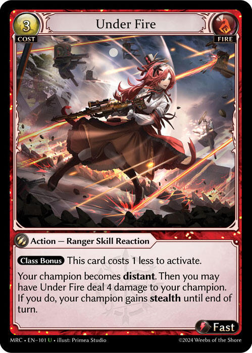 Under Fire (101) [Mercurial Heart] Foil
