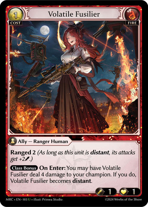Volatile Fusilier (103) [Mercurial Heart] Foil