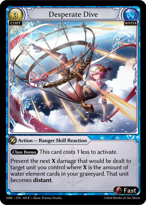 Desperate Dive (109) [Mercurial Heart] Foil