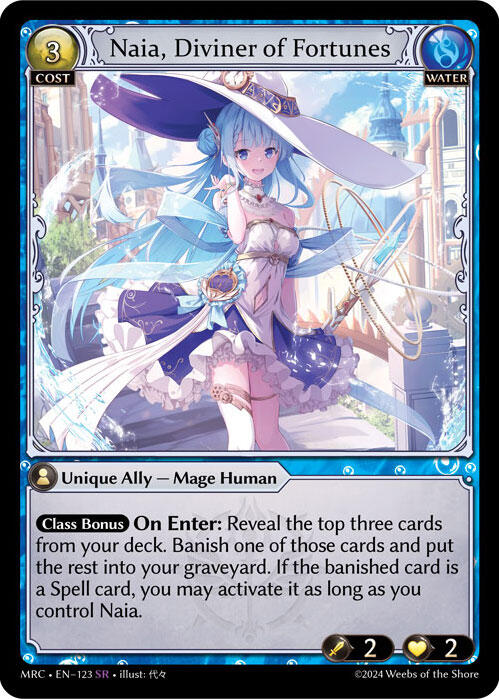 Naia, Diviner of Fortunes (123) [Mercurial Heart] Foil